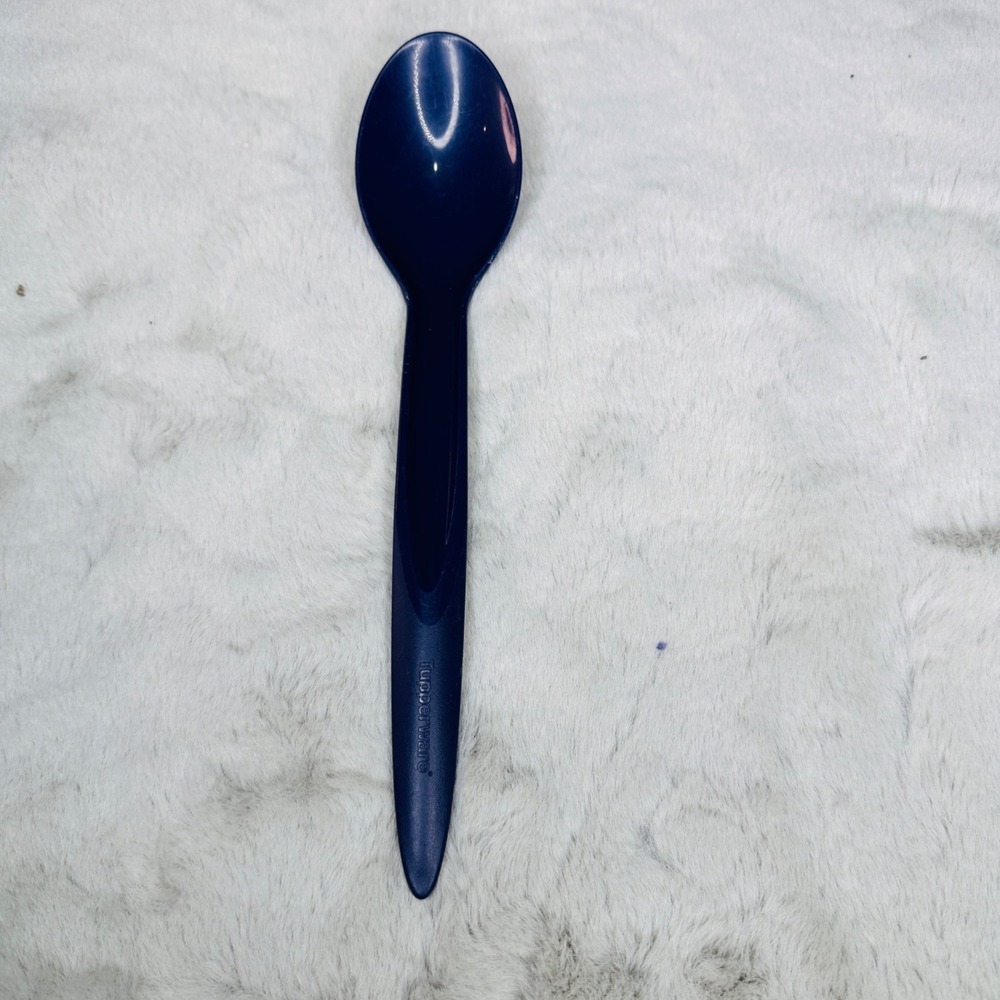 Tupperware Navy Blue Plastic Spoon 4960A-1